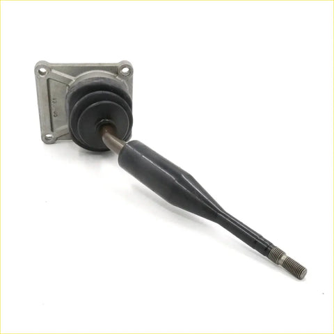 Black rubber-coated gear shift lever with metallic bracket for gear shift housing on mitsubishi triton l200