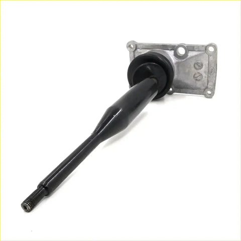 Black gear shift lever with metallic mounting plate for gear shift housing on nissan navara d22 terrano 1997-2004