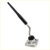 Black and silver manual gear shift lever with rubber grip for gear shift housing toyota hilux ln140 rzn142 ute
