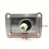 Silver rectangular metal gear shift housing with white cylindrical part centered for toyota hilux ln191 ln192 4runner 2000