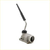 Silver metallic gear shift lever with black rubber handle and curved metal shaft for toyota hilux rn30 rn33 rn45 78-83