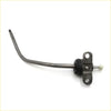 Metallic gray gear shift housing lever with black rubber boot and white plastic tip for toyota hilux rn36 rn41 ln46 1978-1983