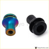 Rainbow titanium and black plastic gear shift knob boot retainer adapters m10x1.5 for smooth gear changes