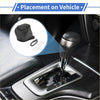 Black grey faux leather gear shift knob cover with stitched edges installed on toyota ch-r 2017-2021 gear lever