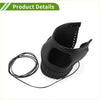 Black leather motorcycle face mask with stitched detailing and adjustable strap for toyota ch-r gear shift knob cover