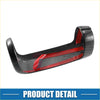 Black plastic gear shift lever cover trim with red interior lining for toyota tundra sequoia 2007-2021