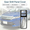 Black glossy plastic gear shift panel cover with three rectangular cutouts for toyota harrier 80 series 2000-2007