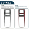 Carbon fiber gear shift panel cover for toyota harrier 80 series with sleek black and red interior trim insert