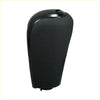 Black textured leather gear shift knob with glossy black plastic top for toyota land cruiser prado 2003-2023