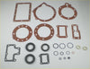 Set of brown and black rubber gaskets in various shapes for gearbox transfer box gasket set defender range rover discovery