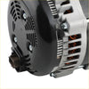 Black and silver automotive alternator with copper windings and ribbed cooling fins for ford truck f-150 v8 5.0l 2011-2014