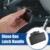Black plastic glove box latch handle clip for toyota matrix 2003-2008 with textured surface and release mechanism