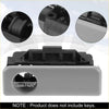 Black plastic glove box latch handle pull with circular keyhole and molded details for toyota 4runner 2003-2009 gray