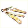 Set of metallic iridescent gold metal tailgate side link lock brackets for toyota hilux yn80 yn87 yn100 1985-1990