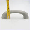 Gray plastic a-pillar grab handle for Toyota Hilux SR5 2004-2013 with rounded ends and textured grip surfaces