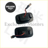Black plastic car door handle light fixtures with red and black wiring for toyota hilux guard indicators x 2 back side