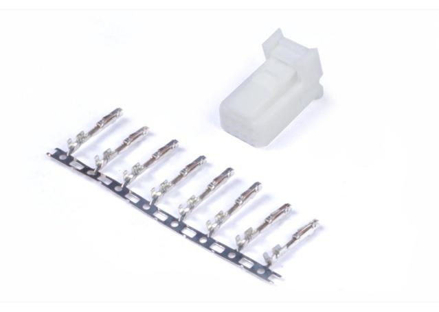Haltech HT-030004 Plug and Pins Only - 8 Pin Tyco White