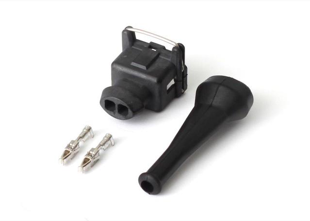 Haltech Plug and Pins Only Bosch EV1 (Square) 2 Pin