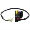 Black handlebar switch start headlight for suzuki ltf250 quadrunner with yellow and red buttons for lights and indicators
