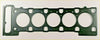 Black engine head gasket with five circular openings and precise cutouts for land rover defender discovery 2