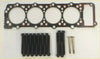 Black engine head gasket with red sealing edge and black bolts for pajero shogun montero delica challenger l200