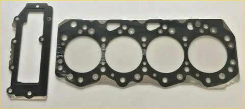 Black engine head gasket set with four circular openings and bolt holes for isuzu holden kb d-max rodeo mu-x