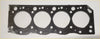 Black rubber head gasket with four large circular openings and bolt holes for toyota hilux surf hiace 4runner land cruiser 2.4d