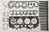 Black rubber head gasket set bolts with red white markings silver flanges and black bolts for Defender Discovery