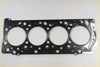 Black engine head gasket with four large circular openings and metallic edge for mitsubishi pajero l200 01-06