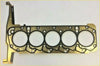 Gold-colored head gasket set for ford ranger everest 3.2 tdci with black sealing rings and precise cylinder cutouts
