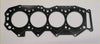 Black head gasket with four circular openings and bolt holes for 12v 2.5td 2.5d ford ranger mazda b2500 bongo