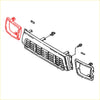 Black plastic front grille with horizontal slats and side panels for head light door toyota hilux 1988-1997