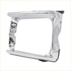 Chrome finished rectangular headlight bezel with polished metal and black rubber pads for toyota hilux 1988-1997