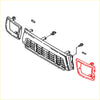 Black plastic front grille assembly with horizontal slats and mounting brackets for toyota hilux 4wd 1988-1997 head light door lh