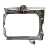 Silver metallic head light door housing with rectangular frame and rounded corners for toyota hilux 2wd lhs