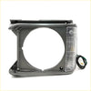 Gray plastic headlight door rhs for toyota hilux 2wd 1978-1983 with clear textured lens and attached wiring back side