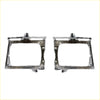 Pair of chrome-finished head light door frames for toyota hilux 4wd 1988-1997 classic car restoration