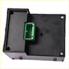 Black plastic headlamp dimmer switch with green multi-pin connector for gmc sierra chevy silverado tahoe backsided view