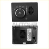 Black plastic headlamp switch with circular push dial and rotary knob for dodge challenger chrysler 300 fog lights