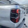 The back side of the ford ranger 2022 taillight cover shows a sleek modern design with red and black accents