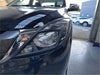 Black glossy headlight cover with chrome trim and clear lens for mazda bt-50 2012-2020 matte finish