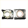 Back side of black plastic headlight door and housing for Toyota Hilux N30 RN40 1979-1983 with metallic circular part and reflective ring