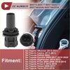 Black plastic cylindrical headlight side marker lamp socket with threaded base for toyota 4runner camry corolla and more
