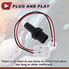 Black plastic headlight side marker lamp socket with red and black wires for toyota 4runner shown from back side