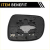 Heated right side black plastic mirror housing with wiring and brackets for toyota tacoma 2005-2011 shown from back