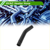 Black rubber heater hose for toyota highlander 3.3l 2001-2010 with curved design visible on back side