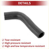 Heater hose for toyota highlander 3.5l 2008-2016 made of black textured rubber with reinforced woven pattern
