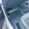 Black rubber heavy duty floor mat with textured ridges for snug fit fits ford ranger 2022+ and everest 2022+