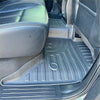 Black rubber heavy duty floor mat with textured ridges and molded contours for mazda bt-50 2012-2020 vehicles