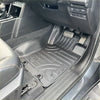 Black rubber heavy duty mat with molded contours and textured grip for mazda bt-50 2012-2020
